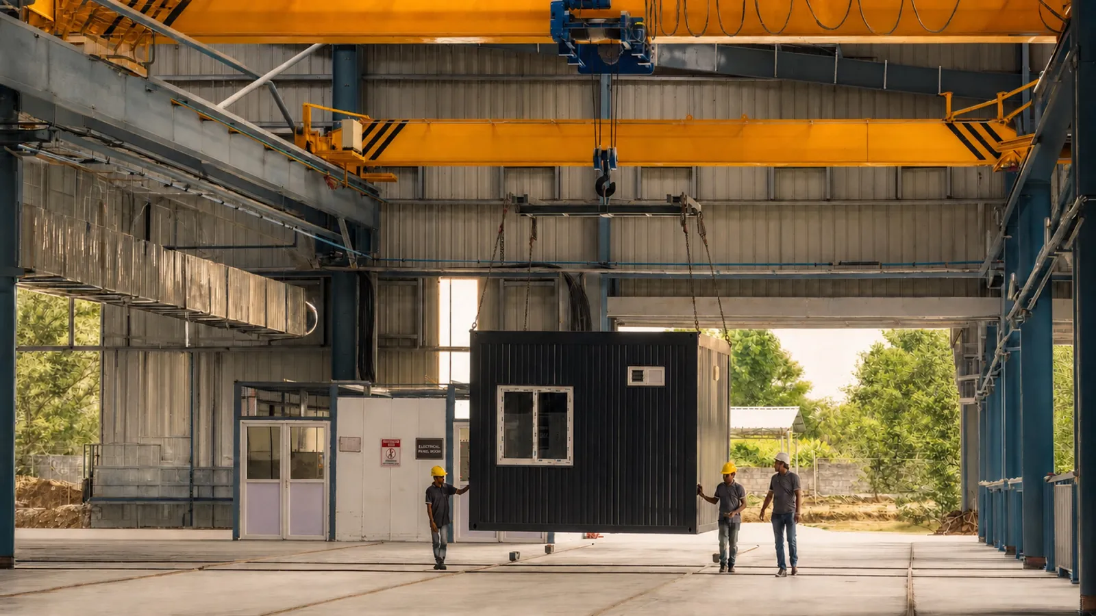 A Moduli module under production inside the factory