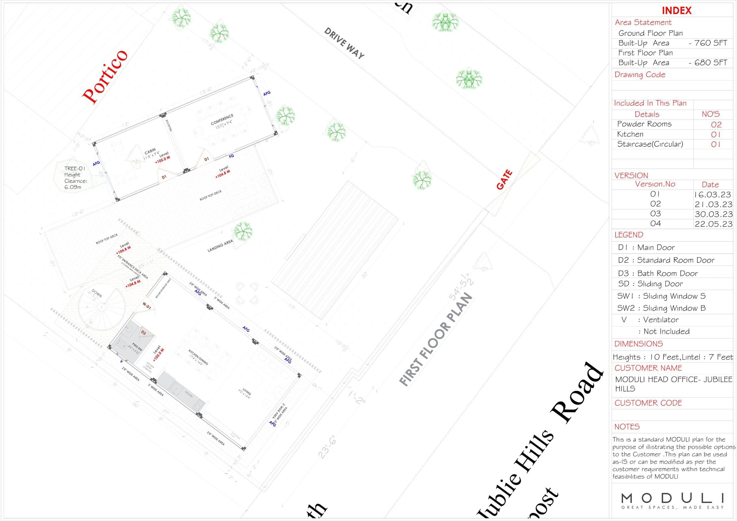 MODULI Experience Center at Jubilee Hills Moduli